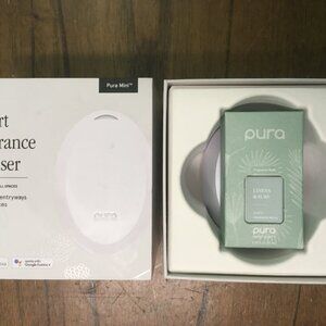 NEW Pura Mini Smart Fragrance Diffuser + Linens & Surf Fragrance Refill Scent